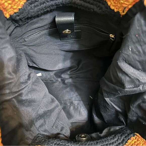 J. Jill zig zag woven fringe tote bag - Picture 5 of 6